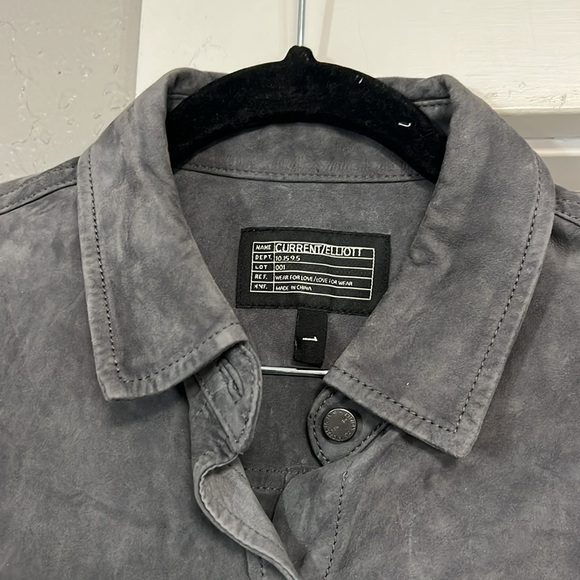 SUEDE CURRENT/ELLIOT - THE CLEAN PERFECT SHIRT SIZE 1=SMALL - Picture 6 of 16